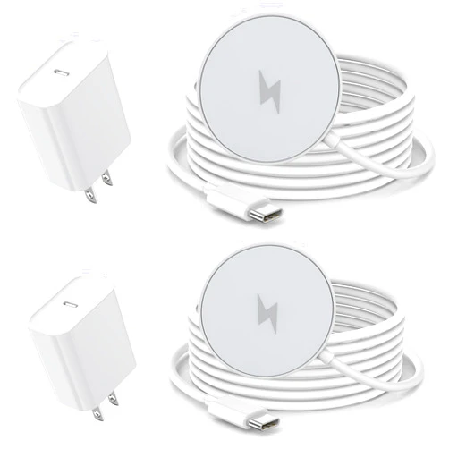 Kruidvat Magnetic Wireless Charger for iPhone 16 15,2Pack 6FT 15W Apple Fast Mag-Safe Charger,With 20W USB C Fast Charging Block Adapter for iPhone 16/16 Pro/Pro Max/15/14/13/Plus/Pro/Pro Max,AirPods 3/2/Pro 2