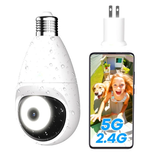 CXK Dual Band IP65 Waterproof Security Camera Wireless Outdoor with 2k HD Color Night Vision
