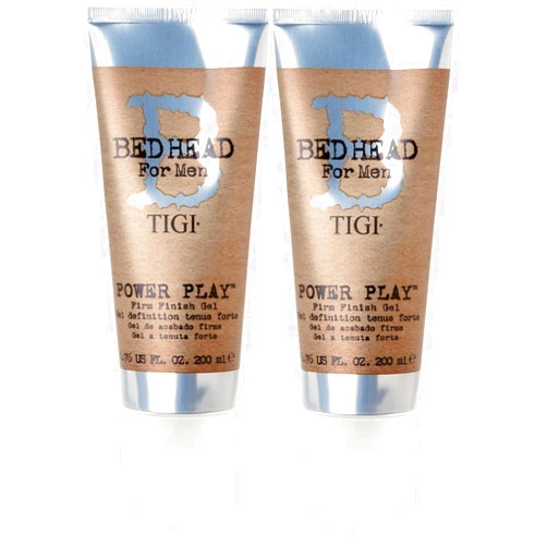 TIGI Bed Head for Men Power Play Firm Finish Gel, 6.76 Fluid Ounce (Pack of 2) 6.76 Ounce (Pack of 2)