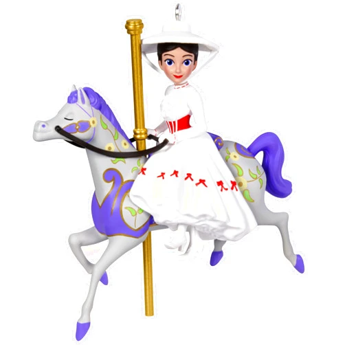 Hallmark Keepsake Christmas Ornament 2024, Disney Mary Poppins 60th Anniversary A Practically Perfect Carousel Ride, Gifts for Disney Fans