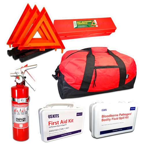 Safety and Trauma Supplies All-in-One NEMT DOT OSHA Compliant Kit