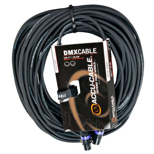 ADJ Products AC3PDMX100 Stage And Studio Power Cable, Black