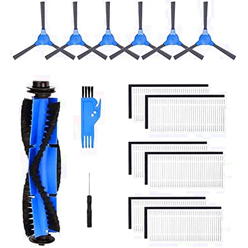 JJ Neumann Replacement Parts Accessories Compatible with ionvac SmartClean 2000 Robovac Robot Vacuum Cleaner Filters, Brushes and Roller Brush