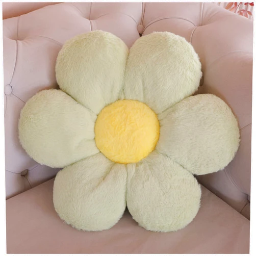 AZCHEN Flower Pillow Cushion Decorative Throw Pillow Chair Flower Pillow Plush Floor Pillow (15.7 in, Green)