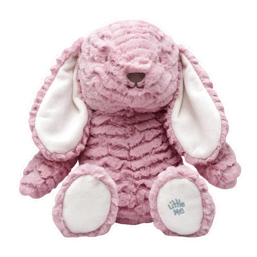 Baby Starters Premium, Soft Stuffed Animal Toy for Babies, Infants and Toddlers, Little Me Pink Plush Bunny (10 inch Sitting)