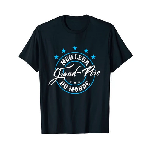 Idée cadeau pour le meilleur Grand-Père Mens Best Grandfather of the World Super Papy Father's Day T-Shirt