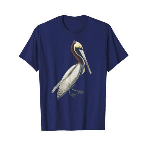 Bird Wildlife Animal Beautiful Nature Pelican Pelican T-Shirt Vintage Bird Graphic Tee Brown Pelican T-Shirt