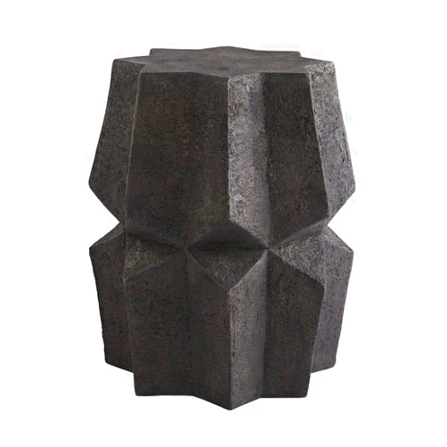 Arteriors Dexter Accent, Side/End & Occas Table, Black Volcanic Ash Composite