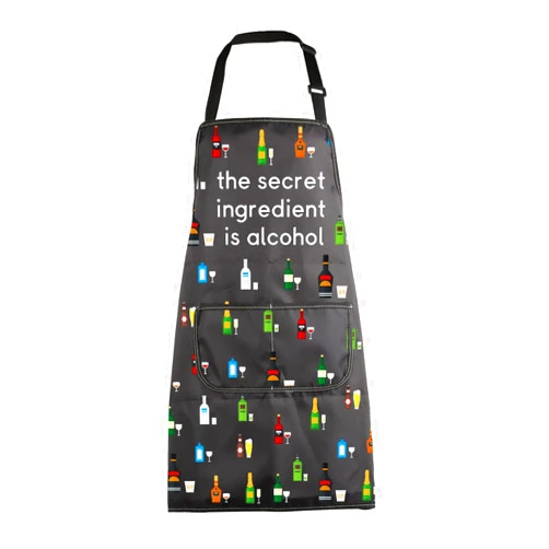 MBMSO Bartenders Apron the Secret Ingredient Is Alcohol Apron Alcohol Gag Gift for Alcohol Lovers Barman Apron Cocktail Apron