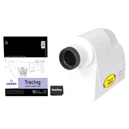 Artograph EZ Tracer Opaque Art Projector for Wall or Canvas Image Reproduction | Canson Tracing Paper 9X12 25 Lb 50 Sheets