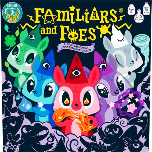 Horrible Adorables Familiars and Foes – A Spellbinding Cooperative Game for 1-5 Players – Perfect for a Fun Game Night with Family & Friends!