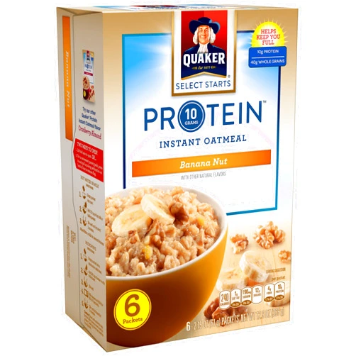 Quaker Instant Oatmeal, Protein Banana Nut, 2.15 Oz