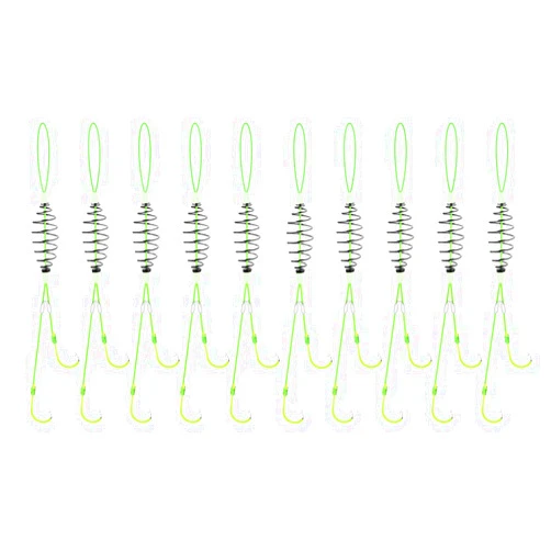 Dyxssm Spring Bait Cage Trap Fishing Hooks, Drum Spring Feeder Carp Fishing Baits Hook
