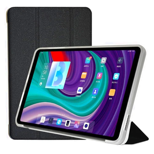 AIJAKO Case for ALLDOCUBE iPlay 60 Mini Pro Tablet 8.4 inch, Ultra Slim PU Leather Folding Protective Cover Case with Auto Wake/Sleep Trifold Stand Soft TPU Back Shell, Black