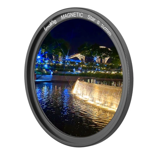 SmallRig 52mm Magnetic Star Filter Starburst Lens Filter Cross Star Effect (8 Points) with Multi Nano Coated HD Optical Glass Ultra Slim Filter Frame No Dark Corners - 4218