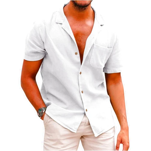 COOFANDY Men's Hawaiian Floral Shirts Cotton Linen Button Down Tropical Holiday Beach Shirts