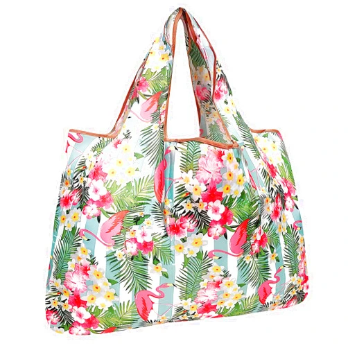 Allydrew Large Foldable Tote Nylon Reusable Grocery Bags