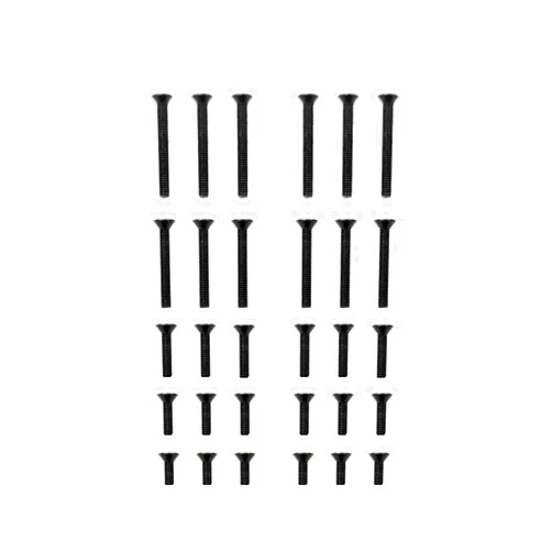 AMORIL Flat Head Hex Screw, M3 (8mm & 10mm & 12mm & 20mm & 22mm) for RC Brushless Truck Mini 1/10 RZ001G-A,Part Number R11100