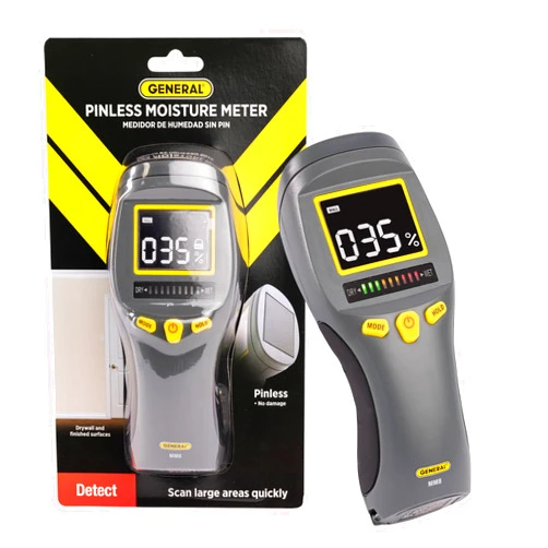 General Tools LCD Moisture Meter #MM8 - Leak and Humidity Detector - Pinless and Non-Invasive