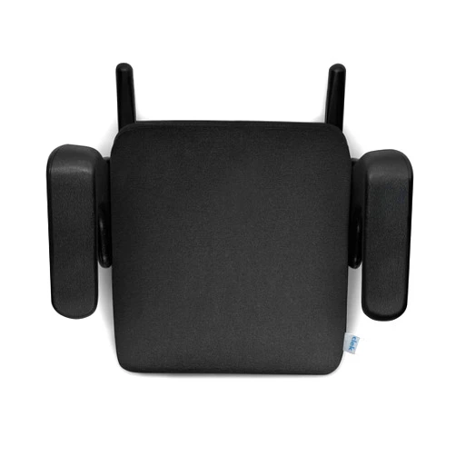 Clek Ozzi Backless Booster Car Seat with Padded Comfort Cube Construction, Removable Seat Cover, and Latch Connectors, Lightweight at Just 5 lb (Carbon)