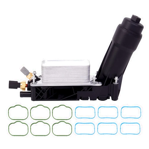 Kepouse 68105583AF Oil Filter Housing Adapter & Oil Cooler Kit w/Intake Manifold Gaskets