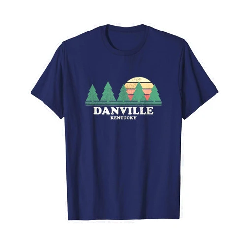 Danville Kentucky Vintage T-Shirts & Tees Danville KY Vintage Throwback Tee Retro 70s Design T-Shirt