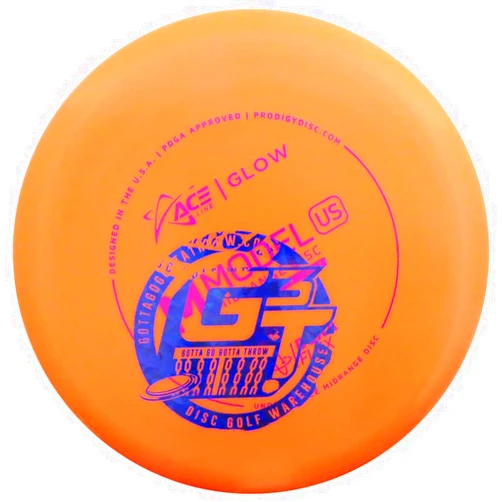 Prodigy Disc Factory Second Ace Line Glow DuraFlex M Model US Midrange Golf Disc [Colors and Hot Stamps Will Vary] - 177-180g