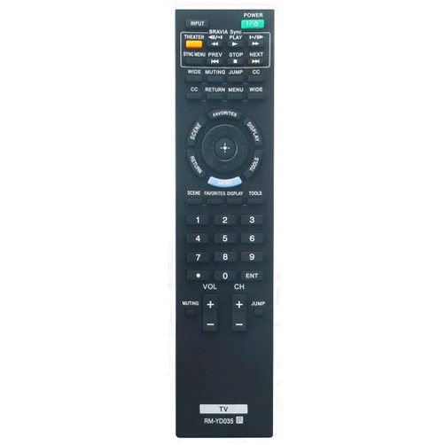 PERFASCIN RM-YD035 Remote Control fit for Sony TV KDL-40EX400 KDL-32EX400 KDL-46EX400 KDL-40EX401 KDL-32EX301 KDL-32FA600 KDL-60EX500 KDL-55EX500 KDL-55EX501 KDL-46EX500 KDL-22BX300 KDL-32BX300 KDL-46EX401