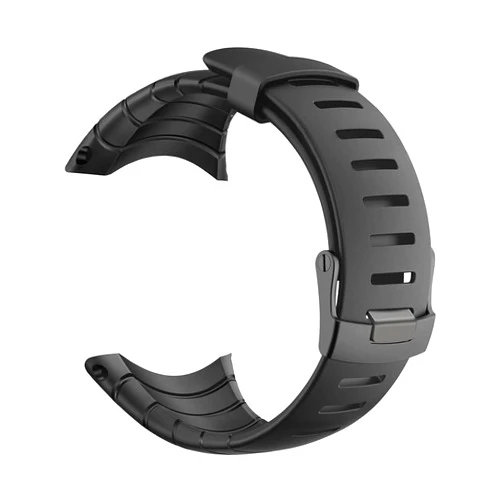 SENCATO Watch Bands Compatible with Suunto Core, Classic Soft Rubber Replacement Wrist Strap for Suunto Core Smart Watch（A/B Style Available Select） Black