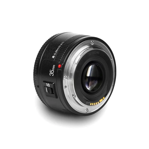 YONGNUO YN35mm F2 Lens 1:2 AF/MF Wide-Angle Fixed/Prime Auto Focus Lens for Canon EF Mount EOS Camera