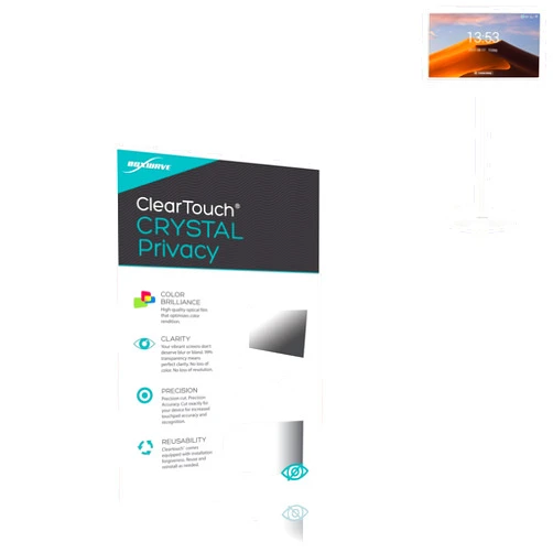BoxWave Screen Protector Compatible with JYXOIHUB 1080p Portable Touch Screen Monitor (22 in) - ClearTouch Crystal Privacy (2-Pack), Privacy Screen Protector Flexible Film Clear