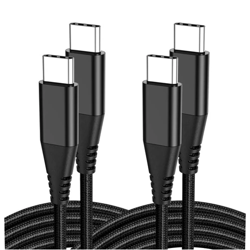 UOOEYS USB C to USB C Cable Charger Cord 6ft 2Pack for Samsung S22 S23/S23 Plus/S23 Ultra 5G/S24 S20+/S21 FE,Galaxy Note 20/10,Pixel 6 7 8 Pro/6A 7A 4 3A 4A 5,Fast Charge Type C Charging Power Wire,PD 60W