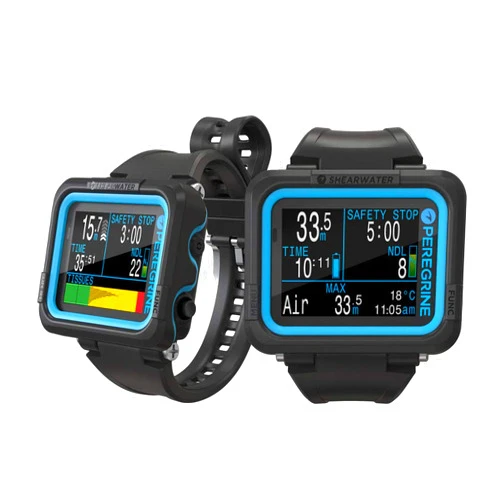 Shearwater Peregrine Air, Nitrox, 3 Gas Nitrox, Gauge Wrist Computer - 3 OC Gases Vibration Alerts