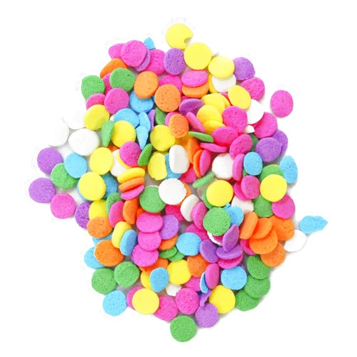 CAkeSupplyShop Celebrations CakeSupplyShop Large Round Pastel Confetti for Cake and Cupcake Edible Decorations 4 oz