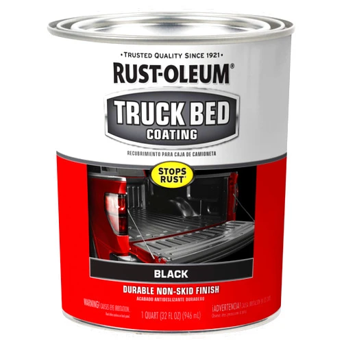 Rust-Oleum 342668 Automotive Truck Bed Coating, Quart, Black, 32 Fl Oz