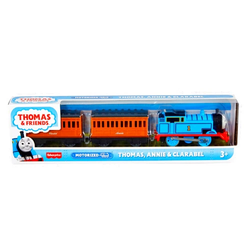 Thomas & Friends Motorized Toy Train with Battery-Powered Thomas Engine and Annie and Clarabel Passenger Cars