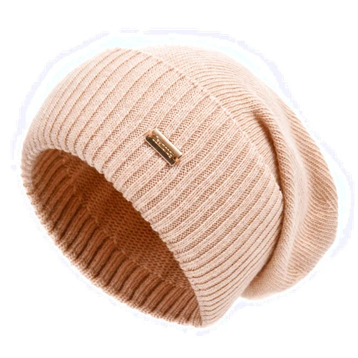 jaxmonoy Slouchy Beanies for Women Winter Lightweight Ladies Knit Hat Cuffed Soft Warm Slouch Beanie Cap - Brown
