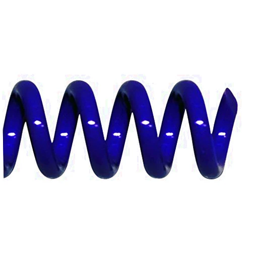 TruBind 8mm (5/16 in.) Spiral Binding Coils for Reports, Presentations and Proposals | 4:1 Pitch | 12 in. Length | Blue | 54 Sheets Binding Capacity | 100 Pack