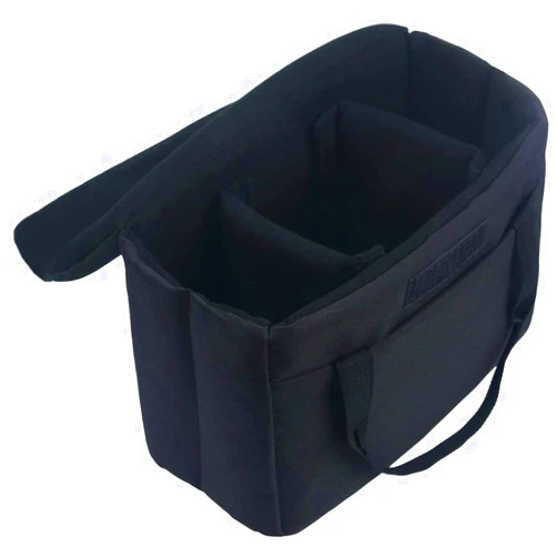 BOMKEE Camera Inserts Lens Padded Insert Liner DSLR SLR Protective Bag Camera Cube Roomy Case Waterproof Foldable pouch for Camera Lens Accessories Sony Canon Nikon Olympus (Black)