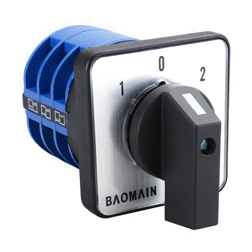 Baomain Rotary Cam Changeover Switch SZW26-40/D303.3 AC 660V 40A 12 Terminal 3 Phase