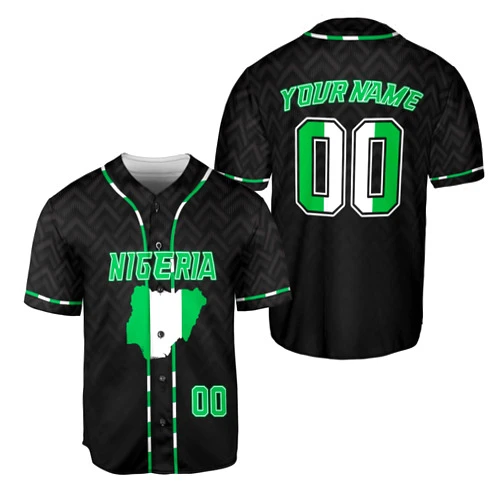 CHIARA CONTI11 Personalized Nigeria Baseball Jersey Men, Nigeria Jersey Baseball, Nigeria Jersey Men, Nigeria Soccer Jersey