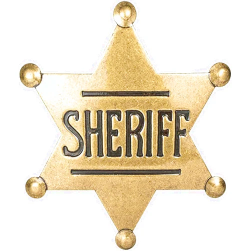 Finduat Mental Western Sheriff Badge for Kids Adults Party Favors Supplies, School Carnival Prizes, Party Bag Gift Fillers