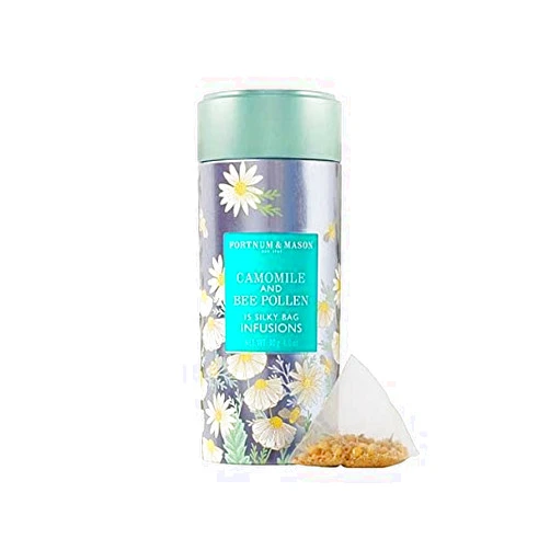 Fortnum and Mason London Fortnum and Mason British, Camomile and Bee Pollen Infusion Tin, 15 Silky Tea bags (1 Pack)