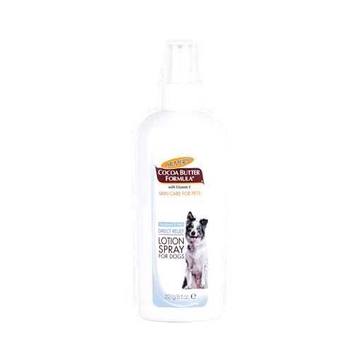 Palmer's for Pets Cocoa Butter Formula Direct Relief Lotion Spray for Dogs with Vitamin E | Fragrance Free Dog Lotion for Dry Itchy Skin Spray On Lotion for Dogs - 8 oz (FF15584)
