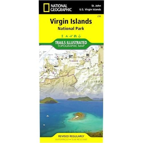 By National Geographic Maps - Trails Illustrated (Author) Virgin Islands National Park Map (National Geographic Trails Illustrated Map, 236)