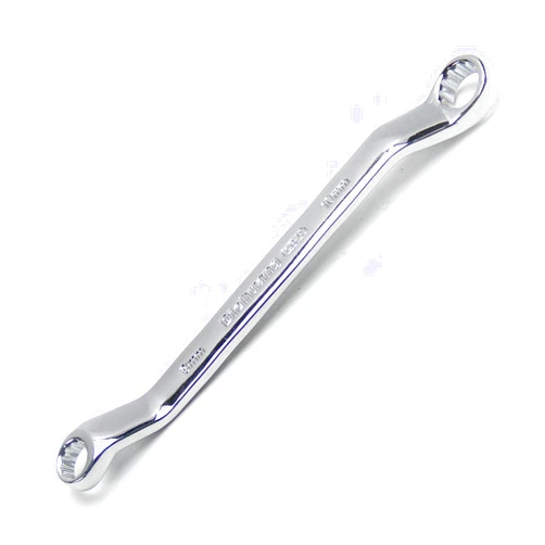 Utoolmart Double Box End Ratcheting Wrench, 8mm x 10mm, 145mm Length, Chrome Vanadium Steel, Polished Finish