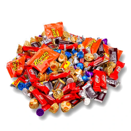 QUEEN JAX Hershey Chocolate Candy Variety Pack- 5 Lb - Dark Chocolate & Milk Chocolate - Hershey Kisses, Reese, Kitkat + More! - Halloween Candy Bulk - Chocolate Bar, Chocolate Bulk Candy Individually Wrapped