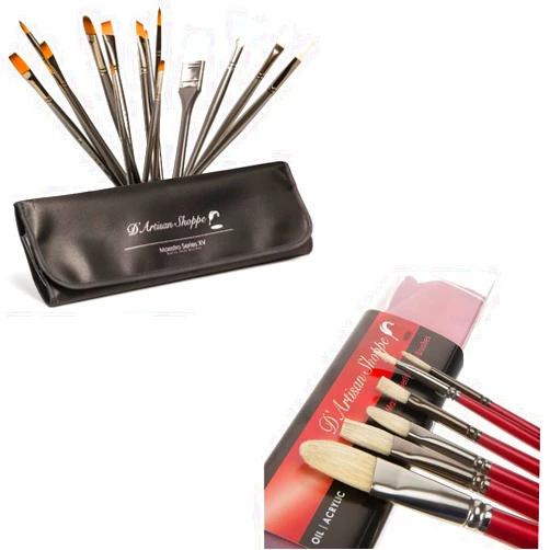 D'Artisan Shoppe Maestro Series XV & Masters Series VI Multicolor Paint Brush Se