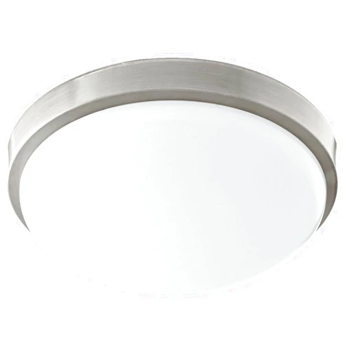 Quorum Lighting 902-11-65, Ceiling Mount Glass Ceiling Lighting, 1 Light LED, Satin Nickel