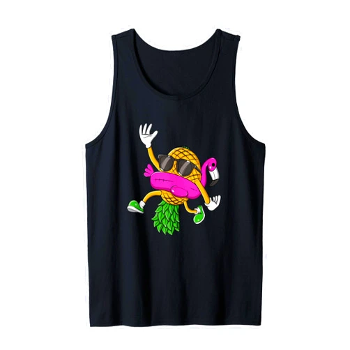 Swinger Upside Down Pineapple Apparel Upside Down Pineapple Swinger Flamingo for Men Women Tank Top